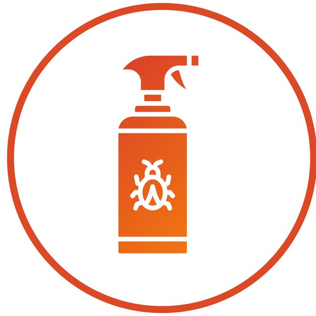 Diseño vectorial de alquitrán y estilo de icono de eliminación de insectos