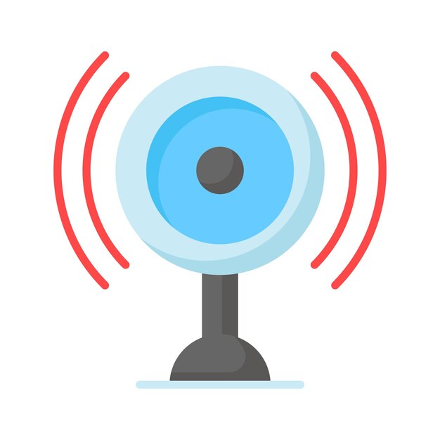 Diseño vectorial de altavoces de audio en estilo moderno y de moda