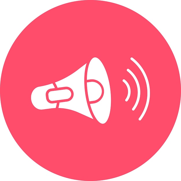 Diseño vectorial de los altavoces Estilo del icono