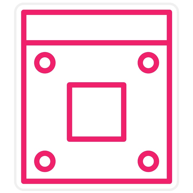 Diseño vectorial AM4 Estilo del icono del enchufe