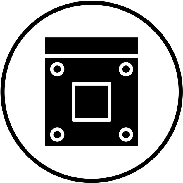 Diseño vectorial AM4 Estilo del icono del enchufe