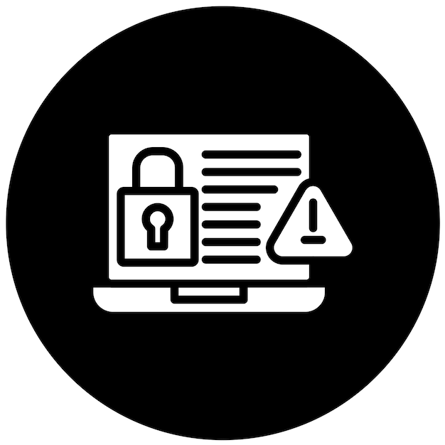 Diseño vectorial de las amenazas cibernéticas Estilo del icono