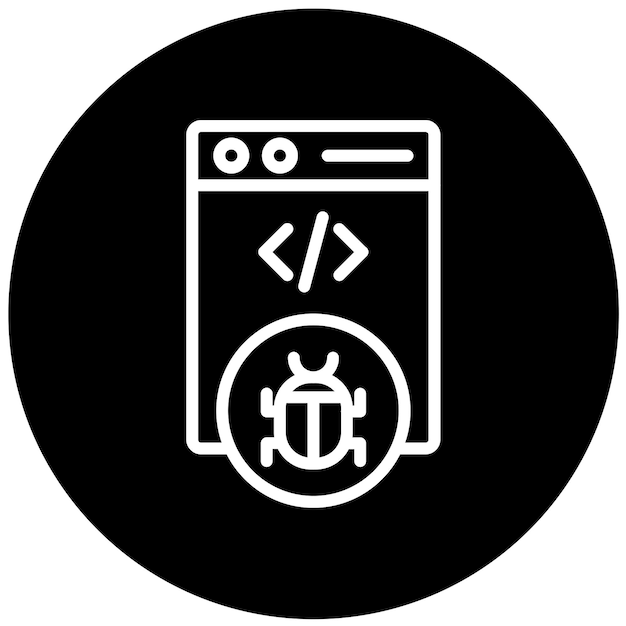 Diseño vectorial de amenazas de seguridad Estilo del icono