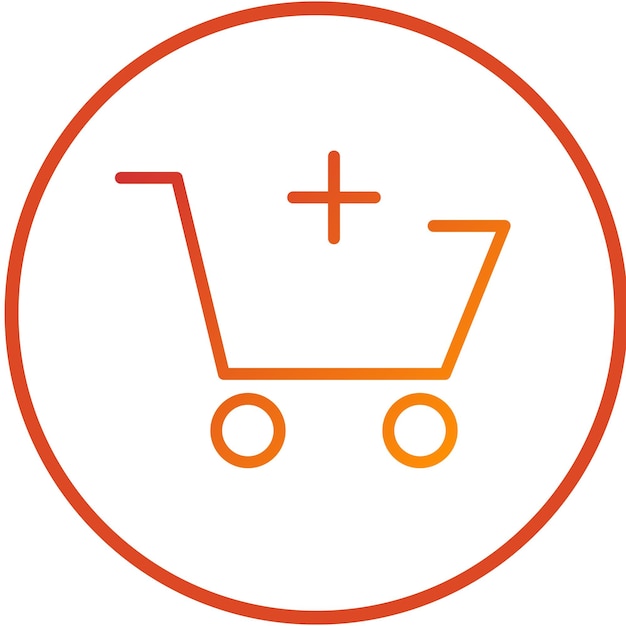 Diseño vectorial Añadir al estilo del icono del carrito