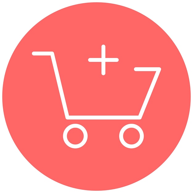 Diseño vectorial Añadir al estilo del icono del carrito
