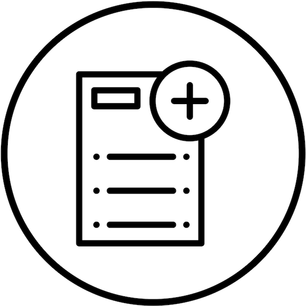 Diseño vectorial Añadir estilo de icono de archivo