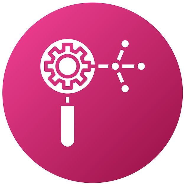 Diseño vectorial Análisis de la causa raíz Estilo del icono