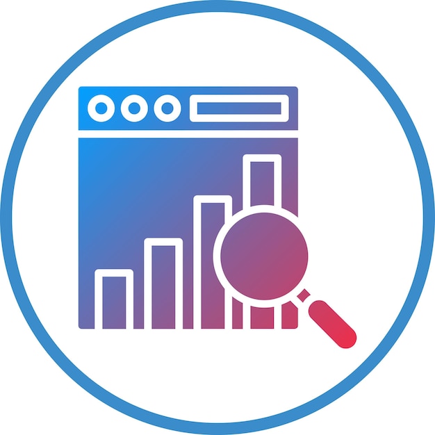 Diseño vectorial Análisis competitivo Estilo del icono