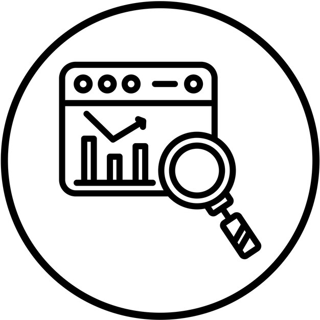 Diseño vectorial Análisis digital Estilo del icono