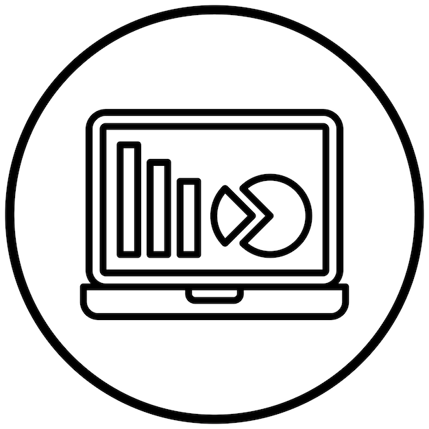 Diseño vectorial Análisis digital Estilo del icono