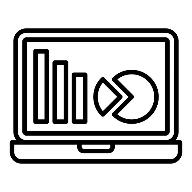 Diseño vectorial Análisis digital Estilo del icono