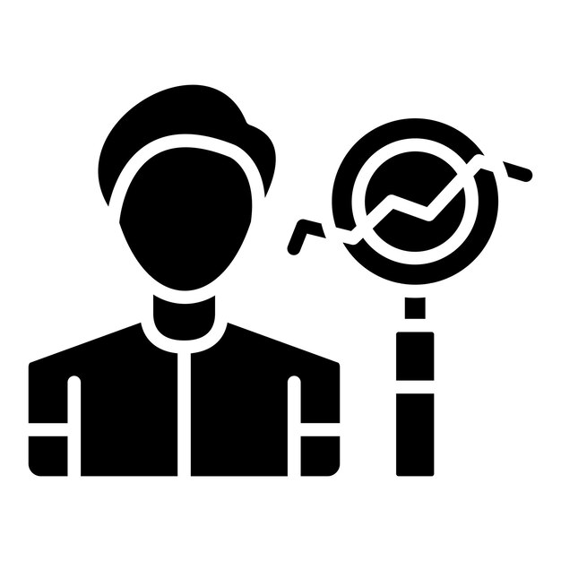 Diseño vectorial Análisis humano Estilo del icono