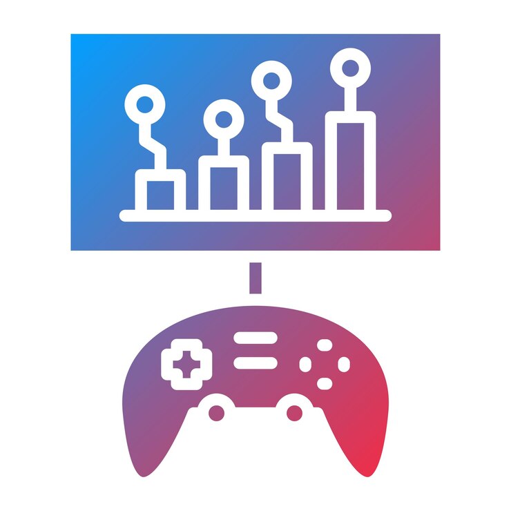 Vector diseño vectorial análisis de juegos estilo de íconos