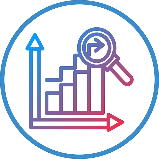 Diseño vectorial Análisis predictivo Estilo del icono