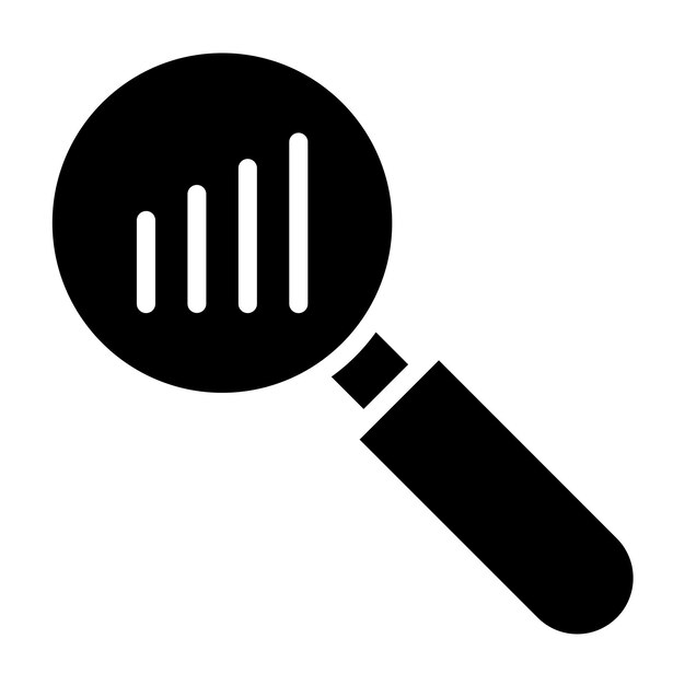 Diseño vectorial Analizar el estilo del icono