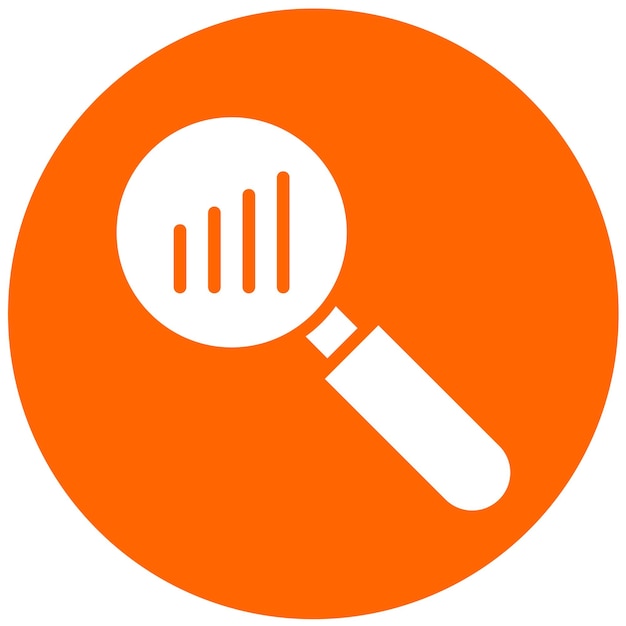 Diseño vectorial Analizar el estilo del icono