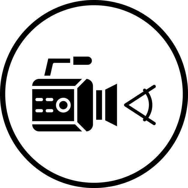 Diseño vectorial Ángulo de la cámara Estilo del icono