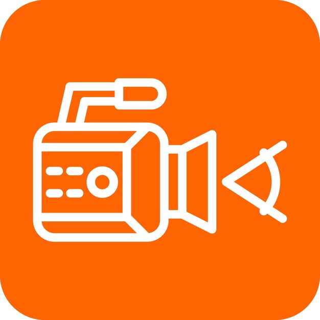 Diseño vectorial Ángulo de la cámara Estilo del icono