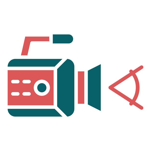 Diseño vectorial Ángulo de la cámara Estilo del icono