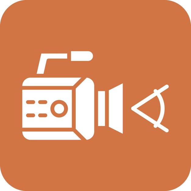 Diseño vectorial Ángulo de la cámara Estilo del icono