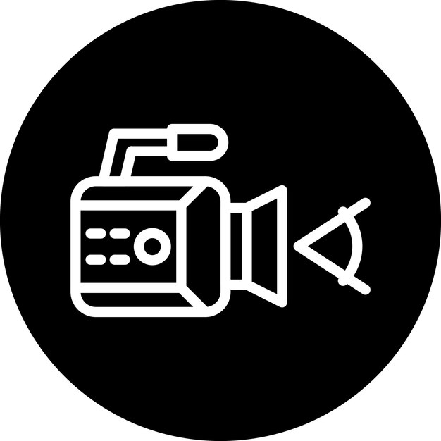 Diseño vectorial Ángulo de la cámara Estilo del icono