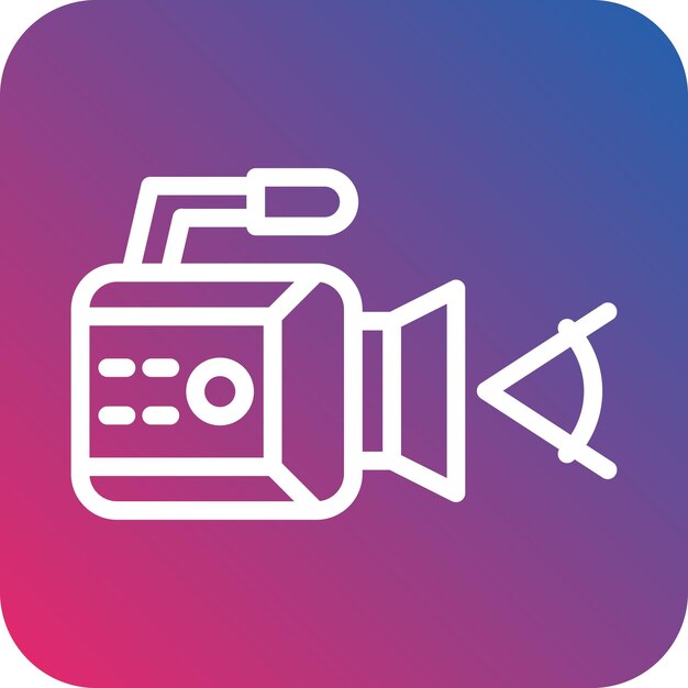 Diseño vectorial Ángulo de la cámara Estilo del icono