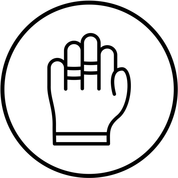 Diseño vectorial Anillo en la mano Estilo de icono