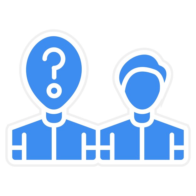 Diseño vectorial de anonimización Estilo del icono
