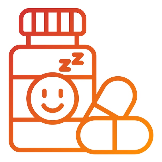 Diseño vectorial Antidepresivos Estilo del icono