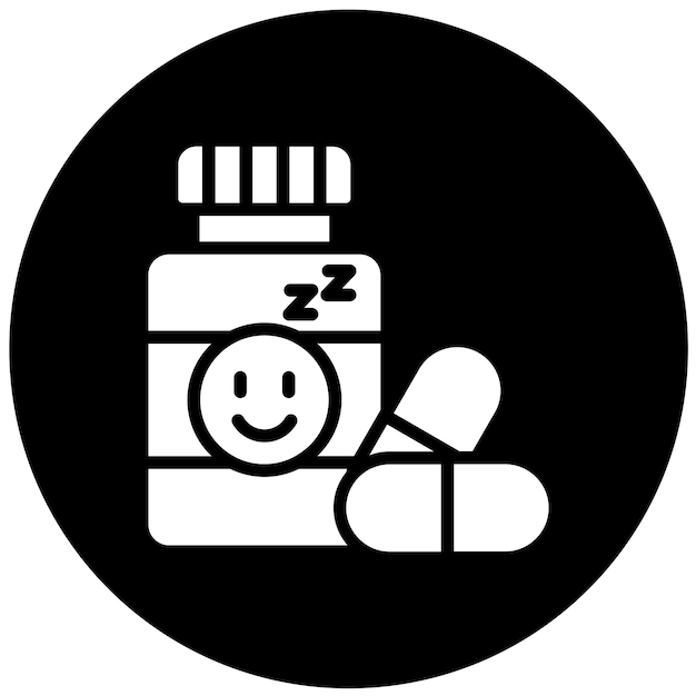 Diseño vectorial Antidepresivos Estilo del icono