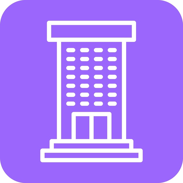 Diseño vectorial de apartamentos estilo icono