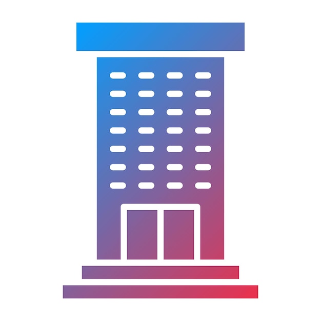 Diseño vectorial de apartamentos estilo icono