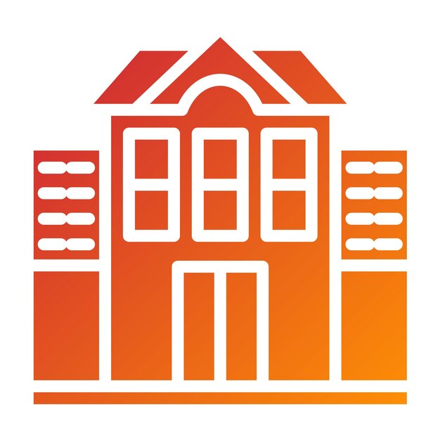 Diseño vectorial de apartamentos estilo icono