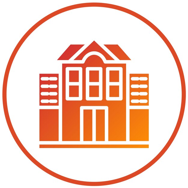 Diseño vectorial de apartamentos estilo icono