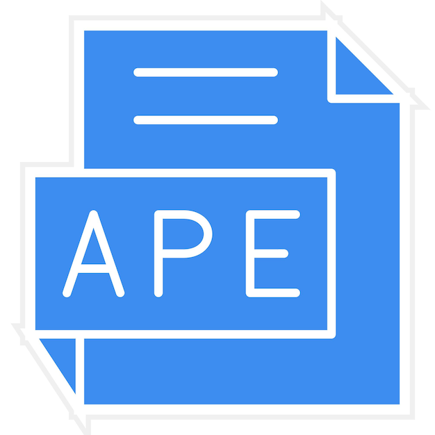 Diseño vectorial APE Estilo del icono