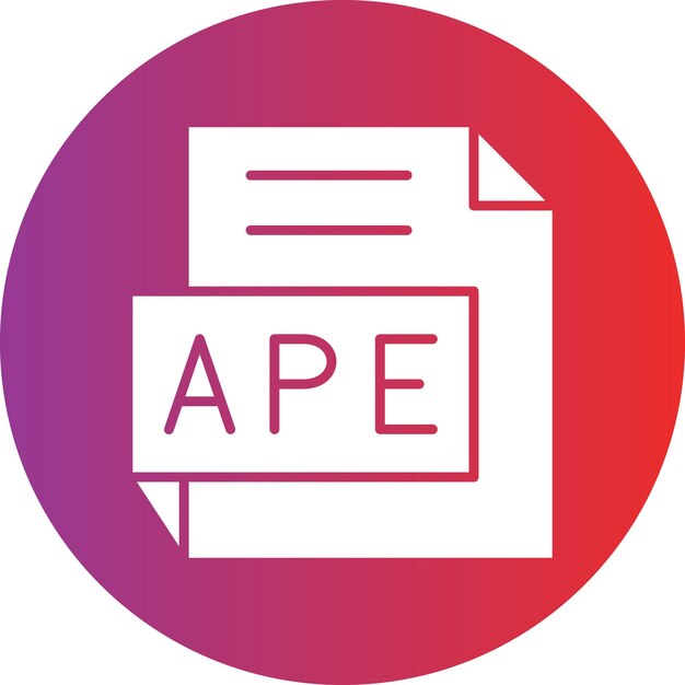 Diseño vectorial APE Estilo del icono