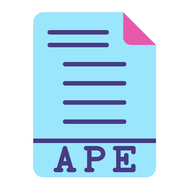 Diseño vectorial APE Estilo del icono