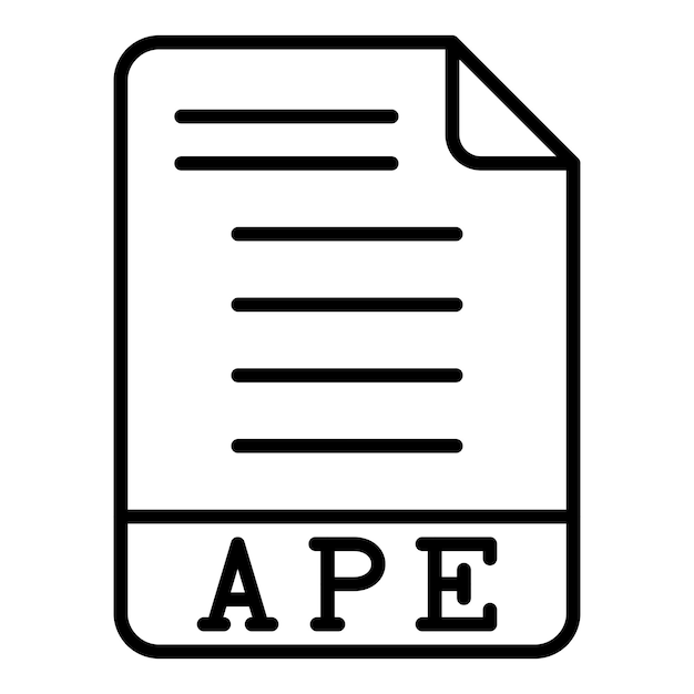 Diseño vectorial APE Estilo del icono