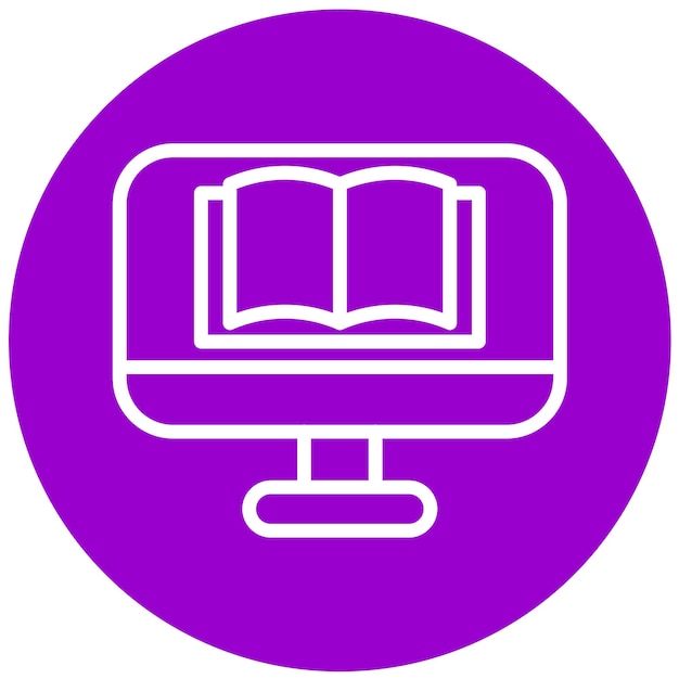 Diseño vectorial de aplicaciones EdTech Estilo de icono