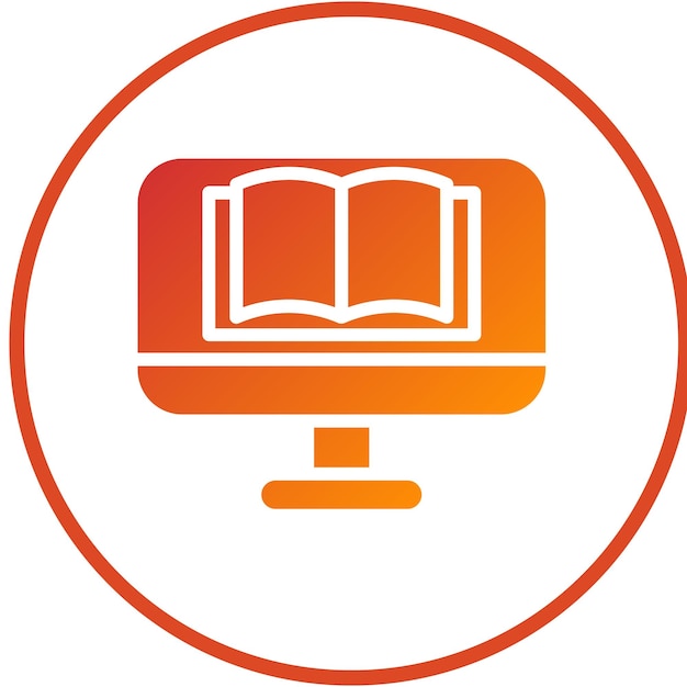 Diseño vectorial de aplicaciones EdTech Estilo de icono