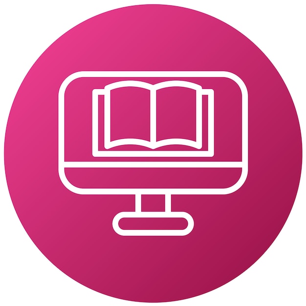 Diseño vectorial de aplicaciones EdTech Estilo de icono