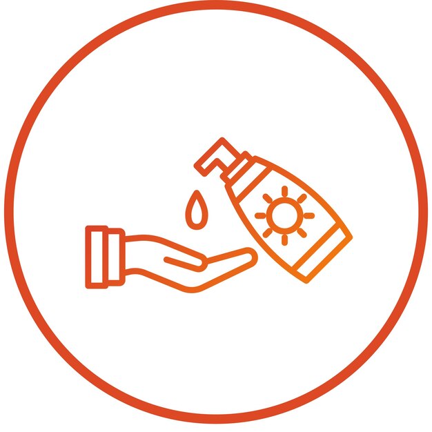 Diseño vectorial aplicando el estilo de icono de crema