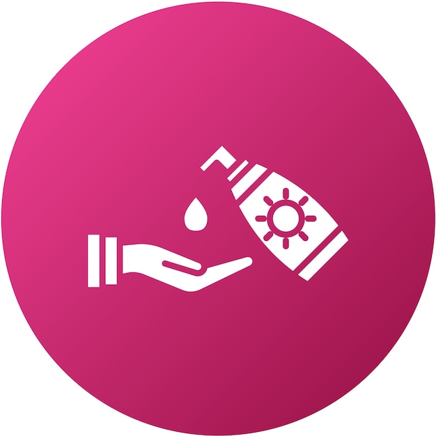Diseño vectorial aplicando el estilo de icono de crema
