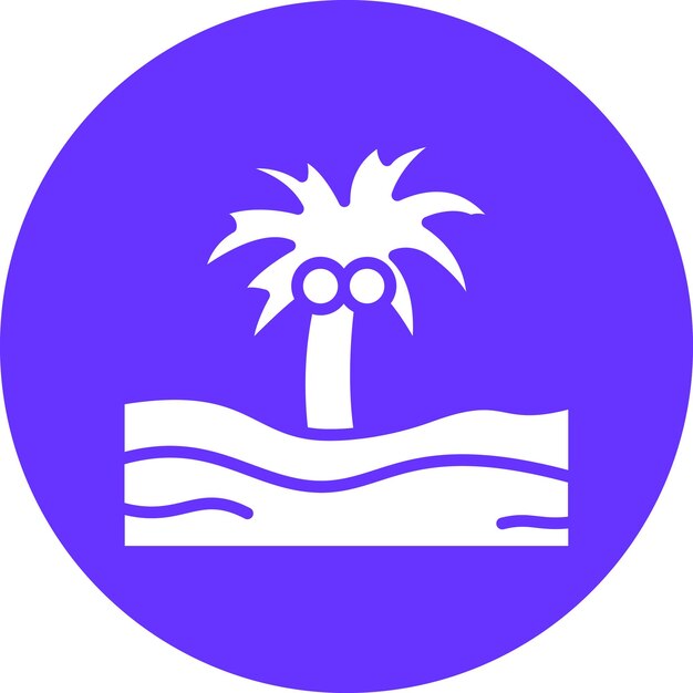 Diseño vectorial de árboles de palma Estilo de icono