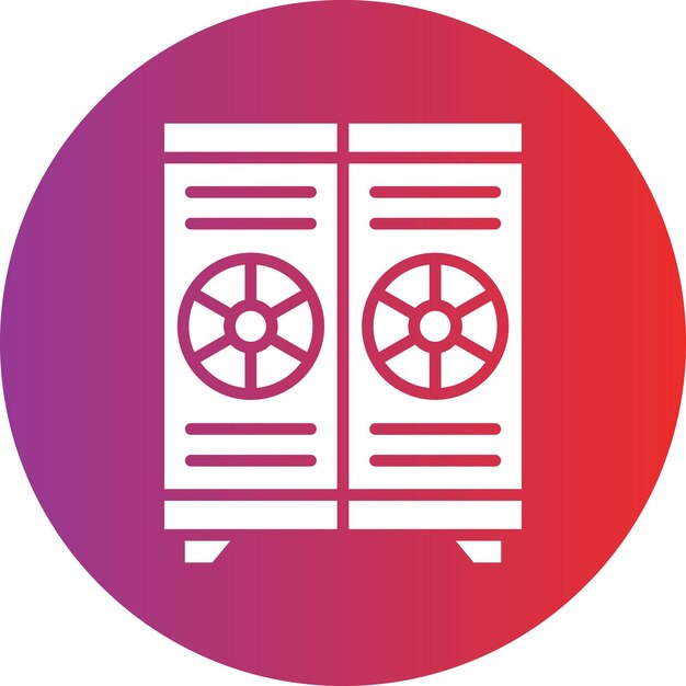 Diseño vectorial de los armarios Estilo del icono