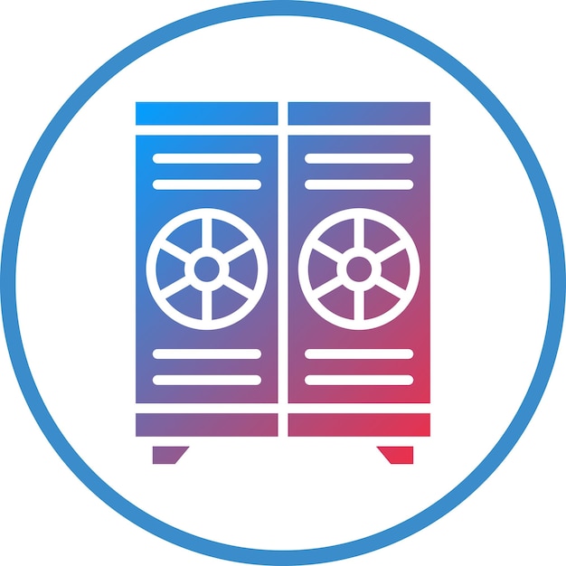 Diseño vectorial de los armarios Estilo del icono