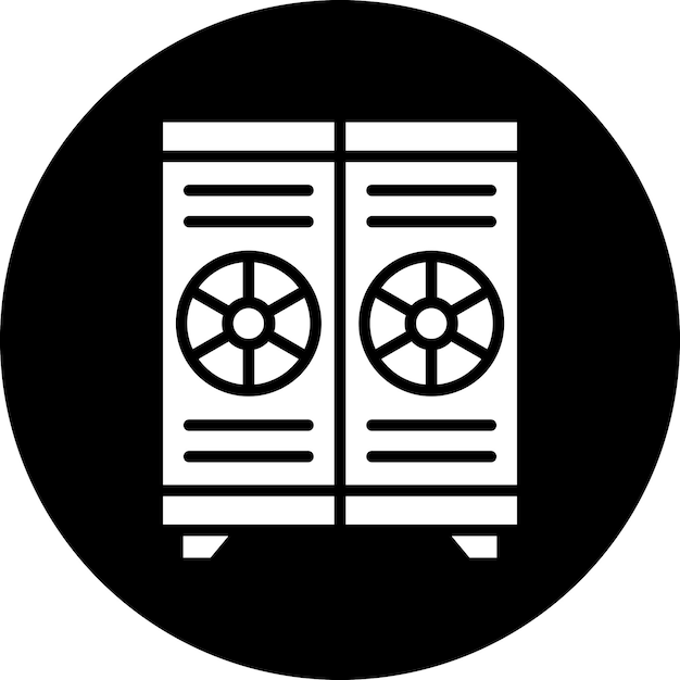 Diseño vectorial de los armarios Estilo del icono