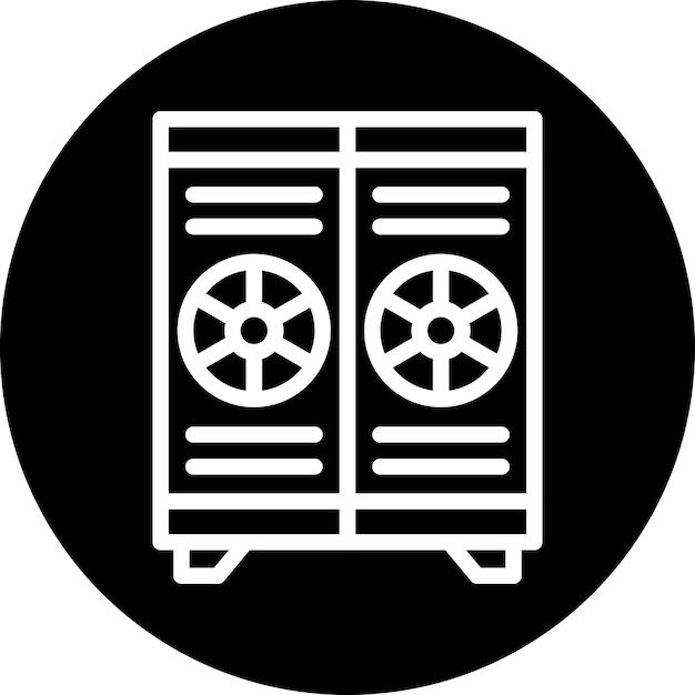 Diseño vectorial de los armarios Estilo del icono