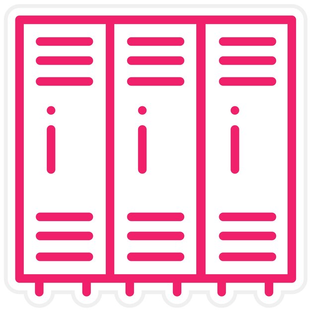 Diseño vectorial de los armarios Estilo del icono