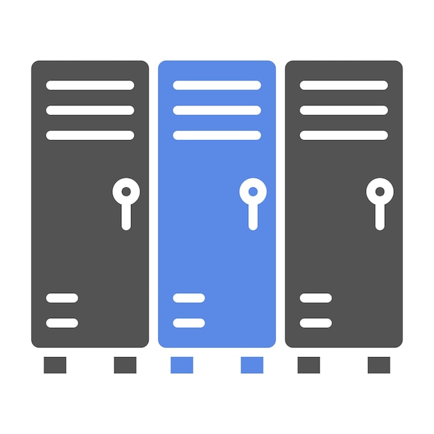Diseño vectorial de los armarios Estilo del icono
